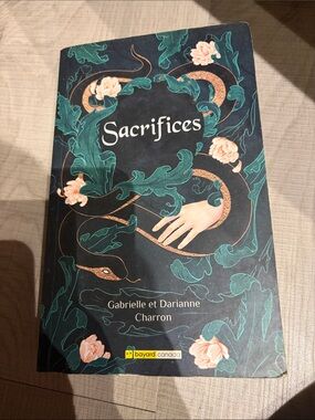 Sacrifices Paperback Book - Dark Green & Black Floral Cover